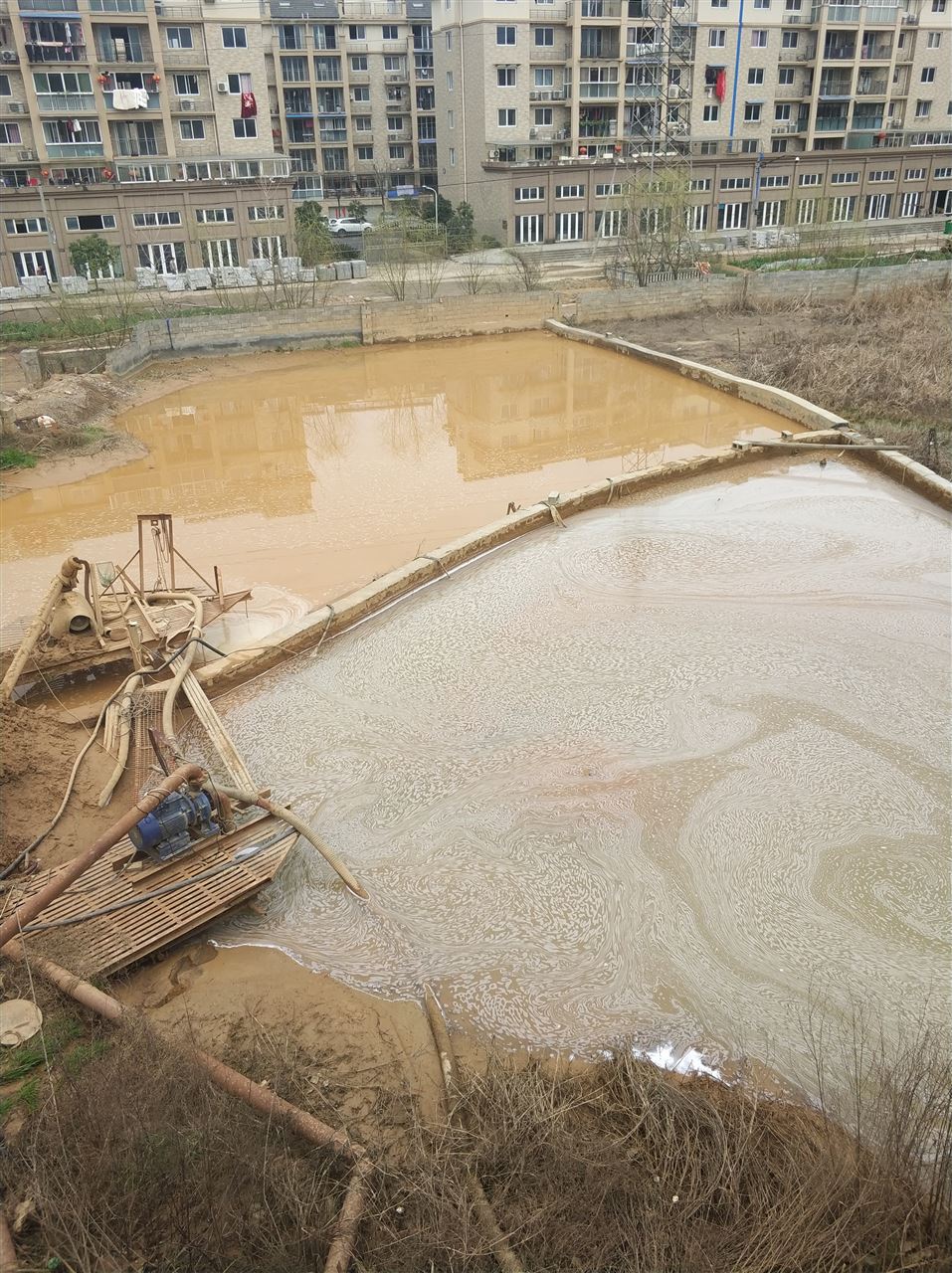 塔河沉淀池淤泥清理-厂区废水池淤泥清淤